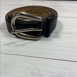 Men’s Gucci black leather belt